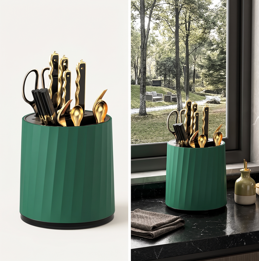 Organizador de Cubiertos 360° Élite  – Cocina de Chef, Orden Impecable